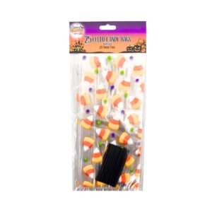 25ct 9.5" x 4" Halloween Cello Candy Bags