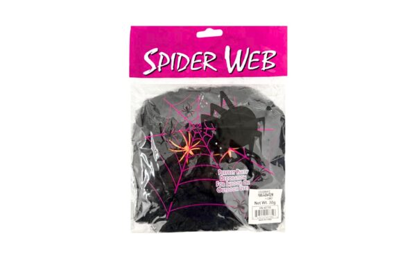30g Colored Spider Web w/ 2 Spiders