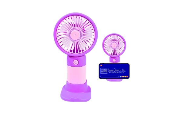 3" Single Speed Rechargeable Hand Fan - Image 2