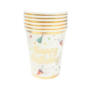 6pk 9oz Paper Cup 'Happy Birthday'