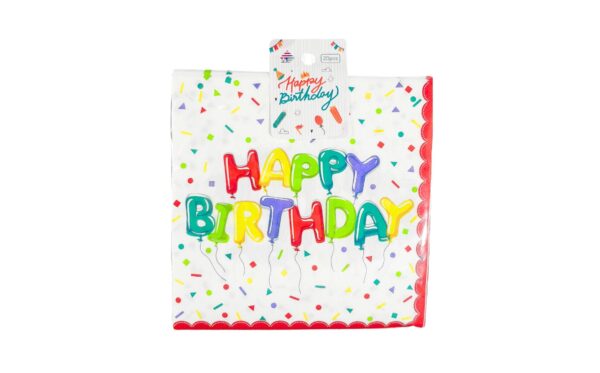 20pk 6.5" Paper Napkins 'Happy Birthday'