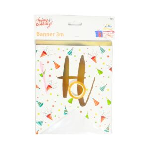 3 Meter Happy Birthday Banner