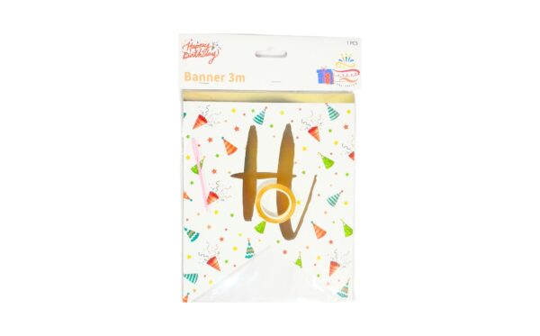 3 Meter Happy Birthday Banner