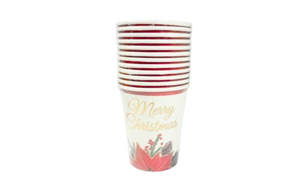 12pk 9oz Paper Cup 'Christmas'
