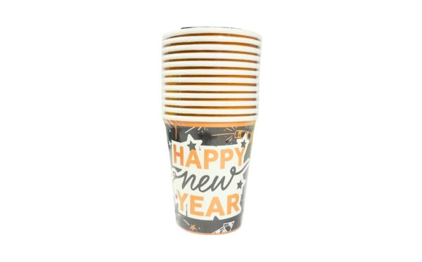 12pk 9oz Paper Cup 'New Year'