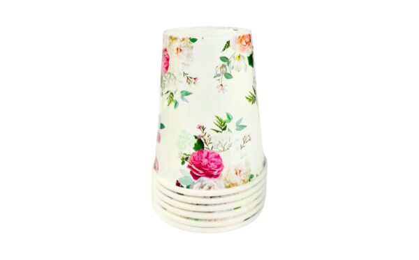 6pk 9oz Floral Print Paper Cup