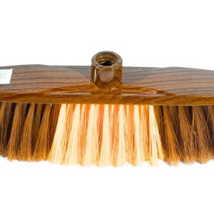 28cm x 5cm Soft Bristle Household Deck Broom w/ Stick