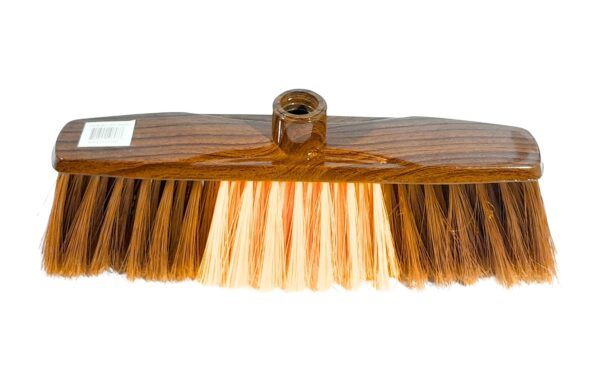 28cm x 5cm Soft Bristle Household Deck Broom w/ Stick