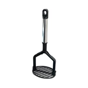 10" Black Nylon Potato Masher w/ Silver Handle