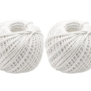 2pk White Cotton Twine