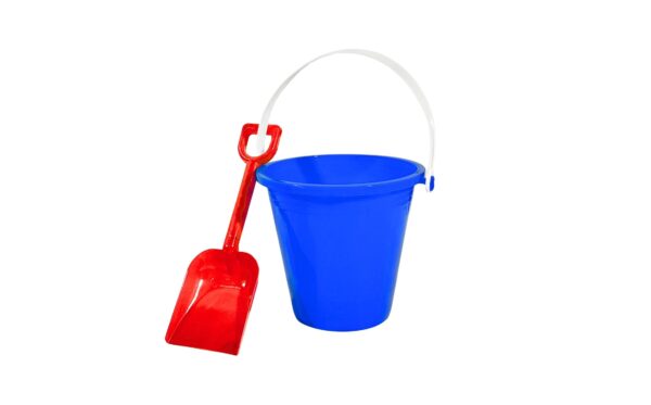 5" Plastic Beach Bucket w/ Shovel - Image 5
