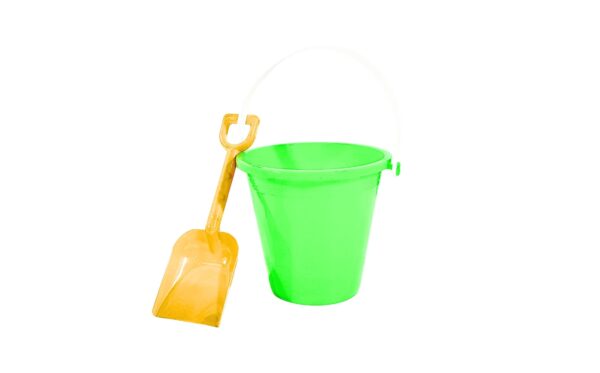 5" Plastic Beach Bucket w/ Shovel - Image 4