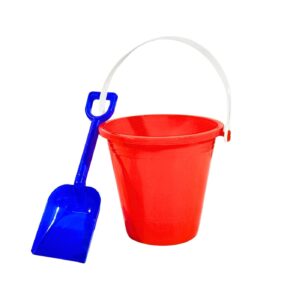 5" Plastic Beach Bucket w/ Shovel