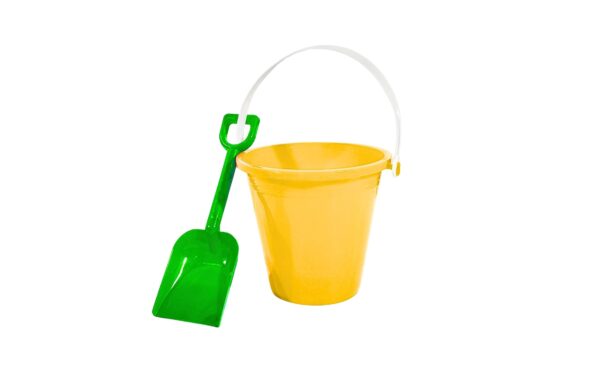 5" Plastic Beach Bucket w/ Shovel - Image 3