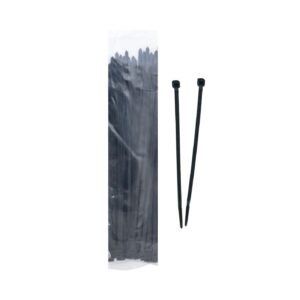 50pk 30cm Black Nylon Cable Tie
