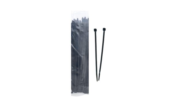 50pk 30cm Black Nylon Cable Tie