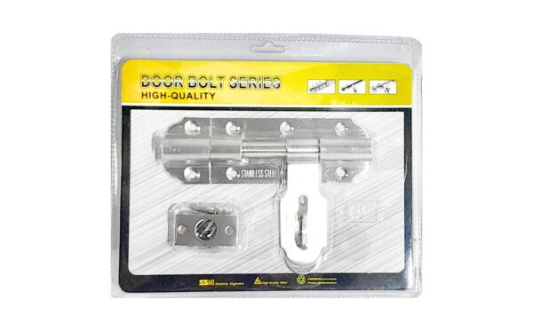 5" x 4" Metal Door Bolt w/ Hasp