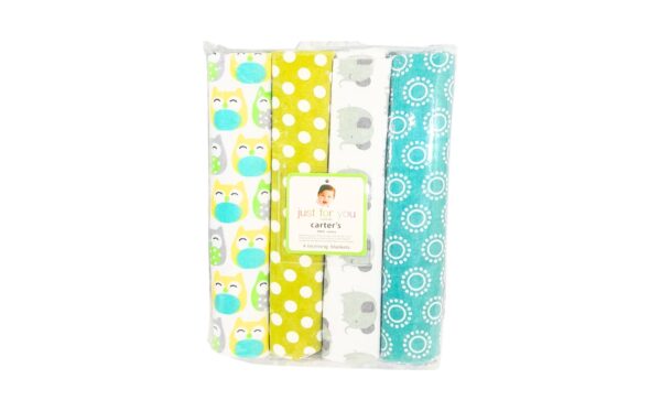 4pk Baby Receiving Blanket