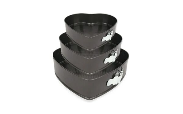 3pcs Heart Shaped Springform Cake Pans