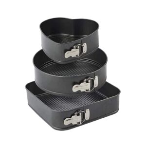 3pcs Asst Shapes Springform Cake Pan