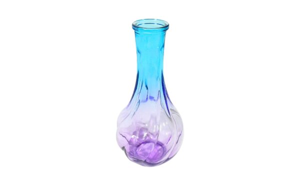 6.5" Colored Glass Bud Vase w/ Bellied Base - Image 3