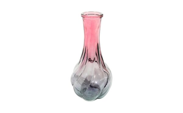 6.5" Colored Glass Bud Vase w/ Bellied Base - Image 2