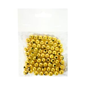 72pk 8mm Gold Beads