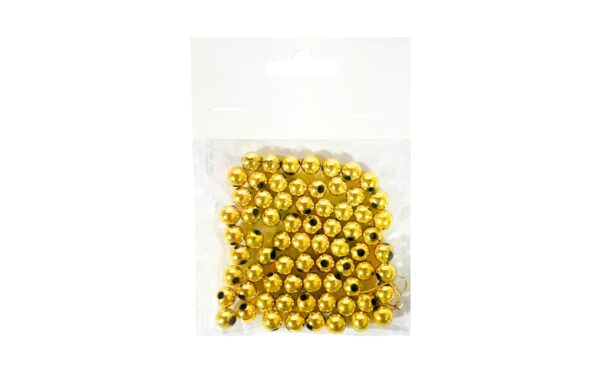 72pk 8mm Gold Beads