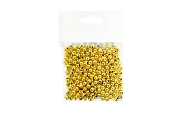180pk 5mm Gold Beads