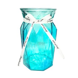 9cm x 17cm Colored Glass Vase