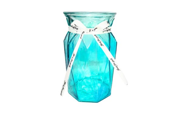 9cm x 17cm Colored Glass Vase