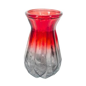 7cm x 14cm Glass Vase w/ Flare Base