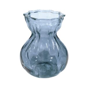 7" High Oval Glass Vase