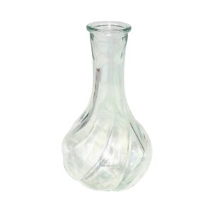 7" Clear Bud Vase w/ Bellied Base