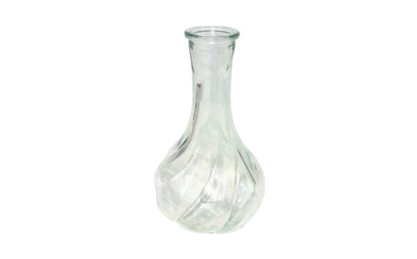 7" Clear Bud Vase w/ Bellied Base