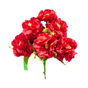 6 Head Flower on 12" Stem
