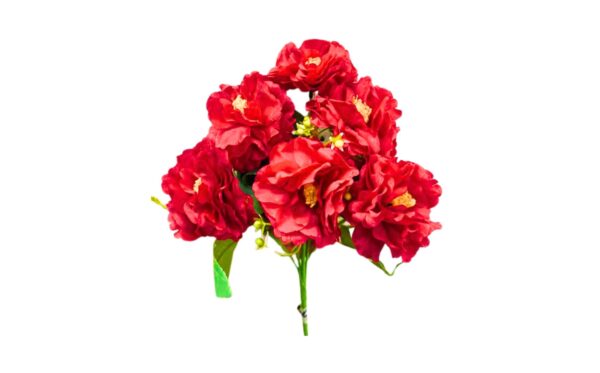 6 Head Flower on 12" Stem
