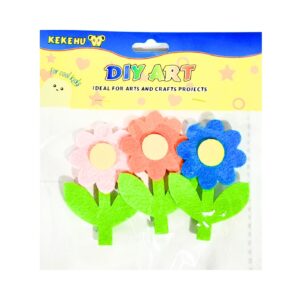 3pk 3" Felt Craft Flowers