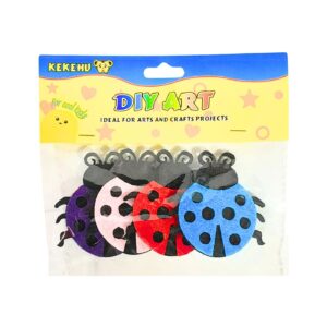 4pk 2.5" Felt Ladybug Craft Shapes