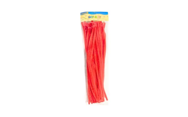 50pk 30cm Red Chenille Craft Stem