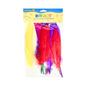 20pk 6.5" - 7.5" Asst Colors Craft Feathers