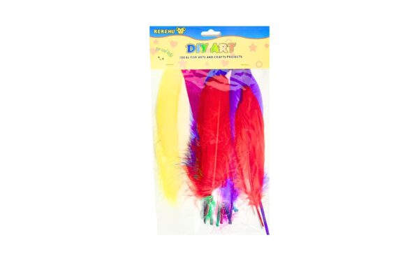 20pk 6.5" - 7.5" Asst Colors Craft Feathers
