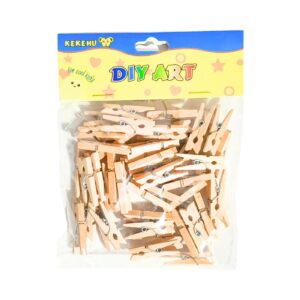 50pk Natural Wood Craft Pins