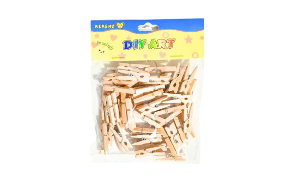 50pk Natural Wood Craft Pins