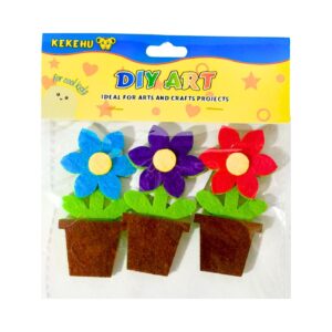 3pk 3" Felt Craft Plant in Pot