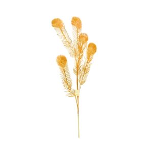 38" Long 3 Stem Gold Fern 'Peacock Feather'