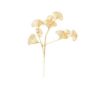 26" Long 3 Stem Gold Fern 'Fan Coral'