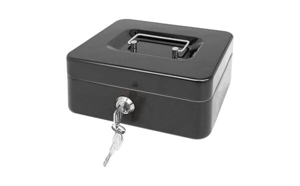 9 3/4" x 73/4" Metal Cash Pan w/ Plastic Inner Tray - Image 4