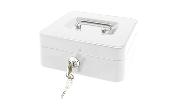 9 3/4" x 73/4" Metal Cash Pan w/ Plastic Inner Tray - Image 3