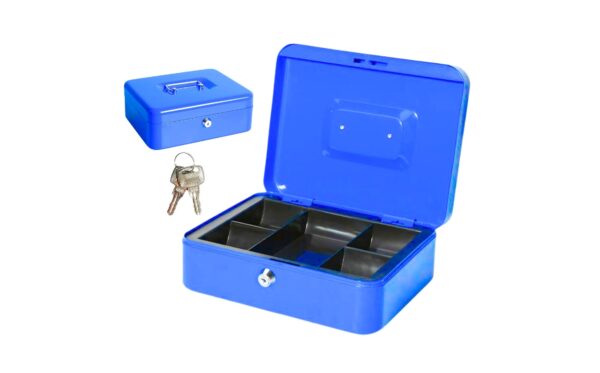 11 3/4" x 8 1/2" Metal Cash Pan w/ Plastic Inner Tray - Image 2